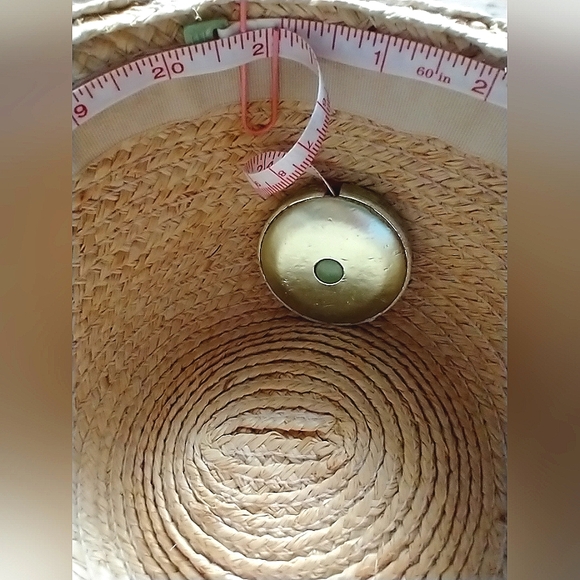 Ann Taylor Wide Brim Hat Straw Weaved Design - Picture 7 of 8